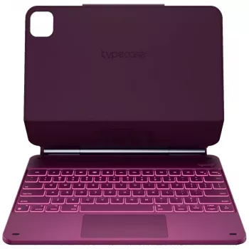 Typecase Edge tastaturcover til iPad Air 13 2024/2025, hindbærrød