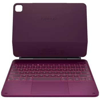 Typecase Edge Tastaturcover til iPad Pro 13 2024/2025, Hindbærrød