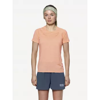 Devold Endurance Merino 130 Tee - Sunrise - størrelse S - damer baselayer T-shirt