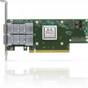 Mellanox NVIDIA ConnectX-6 VPI MCX653106A-HDAT-SP netværksadapterkort - HDR IB (200 Gb/s) og 200GbE dual-port QSFP56 PCIe 4.0 x16 høj beslag