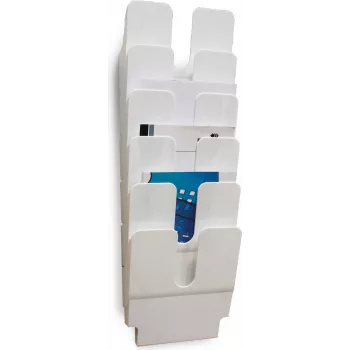 DURABLE FLEXIPLUS 6 brochureholder A4 lodret transparent 1700008011