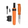 Morakniv Kansbol fastbladet kniv med overlevelsessæt, orange