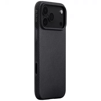 PITAKA Aramid UltraGuard MagSafe-cover til iPhone 17 Pro Max sort/grå
