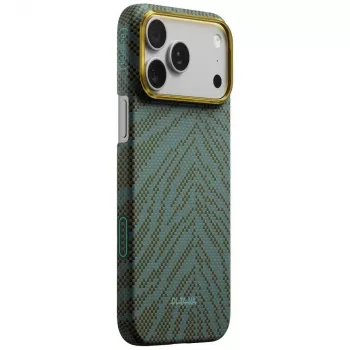 PITAKA Edge Case Breath of Veins til iPhone 17 Pro, Dive Green