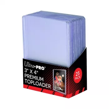 Ultra PRO TCG Card Toploader Rigid Plastic Premium 77x100mm 25-pak