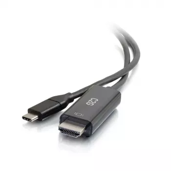 C2G USB-C til HDMI-adapterkabel - 1,83 m - sort - 4K@60Hz - reversibelt USB-C-stik