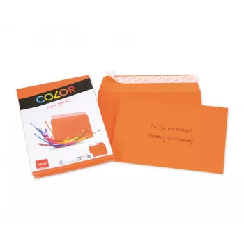 ELCO Color Konvolut C5 (162 x 229 mm), uden vindue, selvklæbende, 100 g/m², Orange, 25 stk. (74618.82)