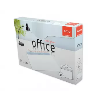 ELCO Office Konvolut C4 (229 x 324 mm), uden vindue, selvklæbende, 120 g/m², hvid, 50 stk. (74538.12)