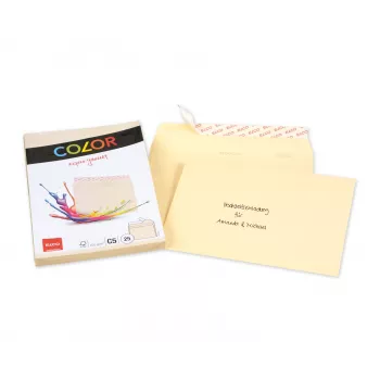 ELCO Color Konvolut C5 (162 x 229 mm), uden vindue, selvklæbende, 100 g/m², Chamois, 25 stk. (74618.41)