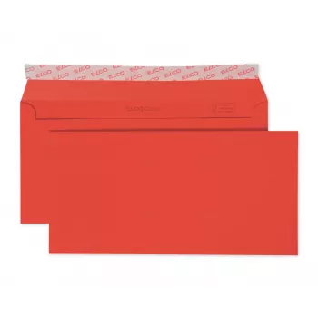 ELCO Color Konvolut C5/6 (114 x 229 mm), uden vindue, 100 g/m², rød, 250 stk. (18833.92)