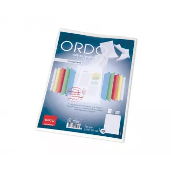 ELCO Ordo transparent organisationsmappe A4, 220 x 310 mm, 80 g/m², hvid, 10 stk. (73696.14)
