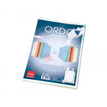 ELCO Ordo transparent organisationsmappe A4, 220 x 310 mm, 80 g/m², farvesorteret, 10 stk. (73696.00)