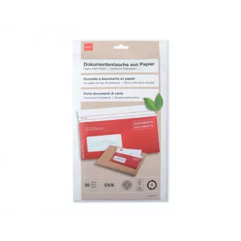 ELCO Quick Vitro dokumentlomme C5/6 (114 x 229 mm), 20 stk. (79128.80)