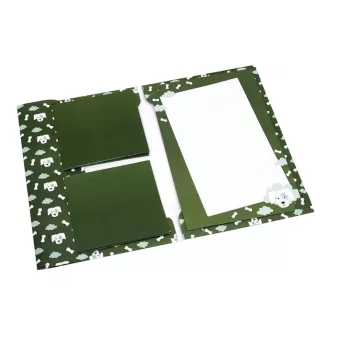 Artoz Papier brevpapir med konvolutter hundemotiv olivengrøn ca. DIN A5 80 g/m² 1 pakke