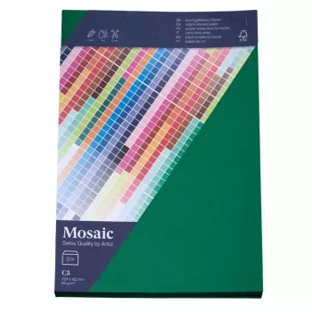 Artoz Papier Mosaic konvolutter DIN C5 uden vindue granegrøn selvklæbende 20 stk.