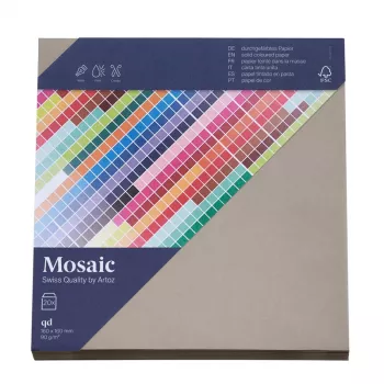 Artoz Papier Mosaic kvadratiske konvolutter cement selvklæbende 20 stk. (9445420-217)