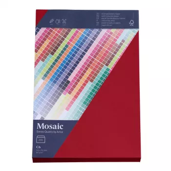 Artoz Papir Mosaic Konvolutter DIN C6 uden vindue vinrød selvklæbende 20 stk.