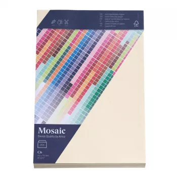 Artoz Papir Mosaic Konvolutter DIN C6 uden vindue elfenbenshvid selvklæbende 20 stk.