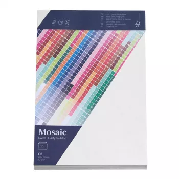 Artoz Papir Mosaic Konvolutter DIN C6 uden vindue hvid selvklæbende 20 stk.