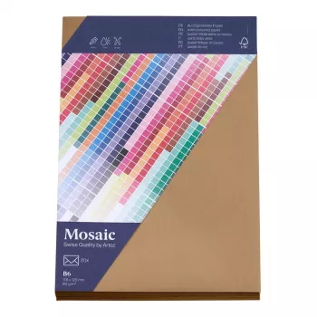 Artoz Papir Mosaic Konvolutter DIN B6 uden vindue natur selvklæbende 20 stk.