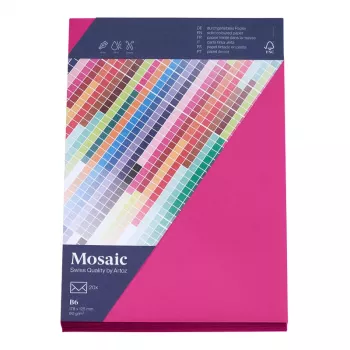 Artoz Papir Mosaic Konvolutter DIN B6 uden vindue fuchsia selvklæbende 20 stk.