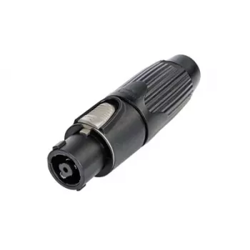 Neutrik NLT8FX-BAG speakON 8-Pole Female Cable Connector, Black, Polyamide, Zinc, IP50, 250V, 50A