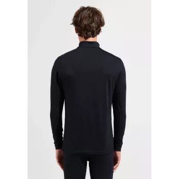 Odlo Merino 200 BL Top Turtle Neck LS Half Zip - sort, størrelse M