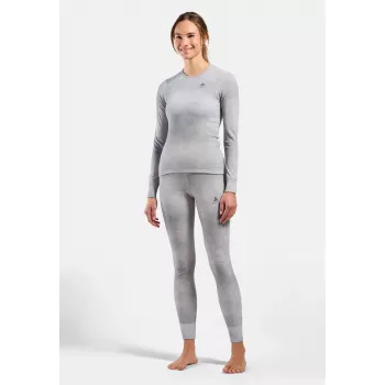 Odlo Active Warm X Pow BL Bottom lange baselayer-underbukser - sølvgrå, størrelse S