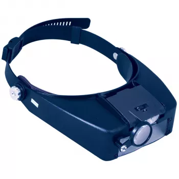 Discovery Crafts DHD 20 hovedluplup med 6 udskiftelige linser, LED-belysning, sort/grå