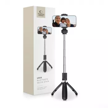 Tech-Protect L01S BT selfiestick-stativ sort