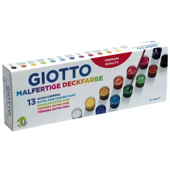 F.I.L.A. GIOTTO skoletempera maling assorteret 13x 18 ml (F351300)