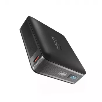SBS HD 65W 20000mAh powerbank med LCD-display - sort