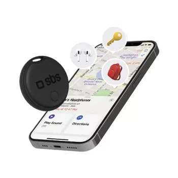 SBS Track My Circle locator kompatibel med Apple Find My - sort