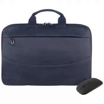 Tucano Idea 15.6 inch Notebook Bag Light Blue with Wireless Mouse