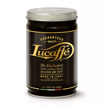 Lucaffe Mr. Exclusive 100% Arabica formalet kaffe 250 g metaldåse
