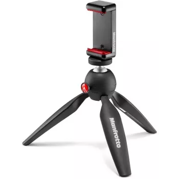 Manfrotto PIXI Smart mini stativ med smartphone-holder - sort