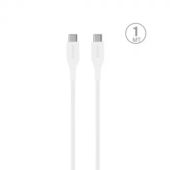 PURO ELEKTRIK Plain USB-C til USB-C Kabel Power Delivery 2 m hvid