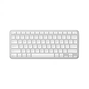 Satechi Slim EX1 Bluetooth-tastatur til tre enheder med Mac/Windows-modusskift (sølv)