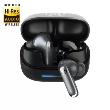 JLab Epic Pods ANC ægte trådløse øretelefoner med hybrid aktiv støjreduktion, Bluetooth 5.3, IP55, 50 timers batteritid, sort