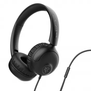 JLab Studio 2 kablede on-ear-hovedtelefoner med mikrofon, sort