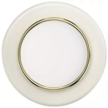 Popsockets Round Luxe Coconut Creme emalje MagSafe-telefongreb og -stativ