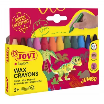 Jovi voksstifter Jumbo assorterede 12-pak
