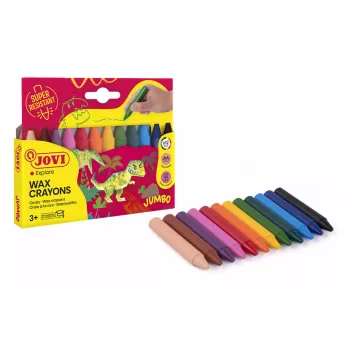 Jovi voksstifter Jumbo assorterede 12-pak