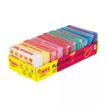 JOVI Plastilina modellervoks 10 blandede farver x 50 g