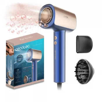Cecotec DryGlam Nano Plasma hårtørrer 2200W blå