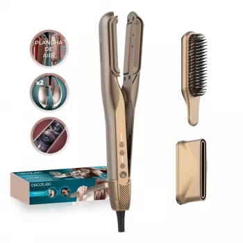 Cecotec AirLisse 2in1 ForceDry Duo hårglatter og -tørrer, sort/roségold
