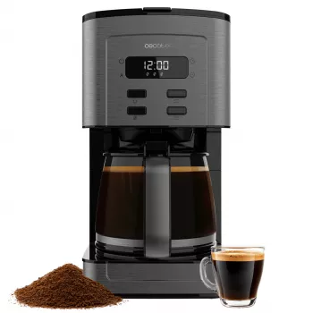 Cecotec Coffee 66 Time Drip Coffee Maker 950W 1.5L 12 Cups LCD Timer Stainless Steel