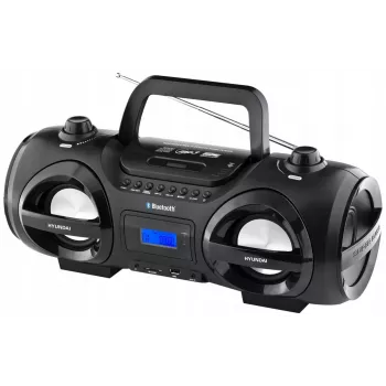 Hyundai TRC985BT bærbar CD-boombox med Bluetooth, FM/AM-radio, MP3/USB-afspilning, sort