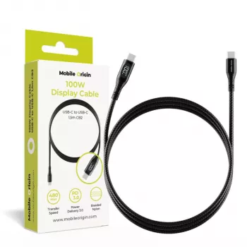 Mobile Origin 100W Display-kabel USB-C til USB-C CB2 1,5 m