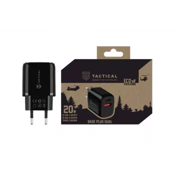 Tactical Base Plug Dual sort biloplader med 2 USB-A-porte, 3,1 A, 15,5 W